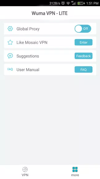 Wuma VPN-LITE-(Fast & Unlimited & Security)  Screenshot 3