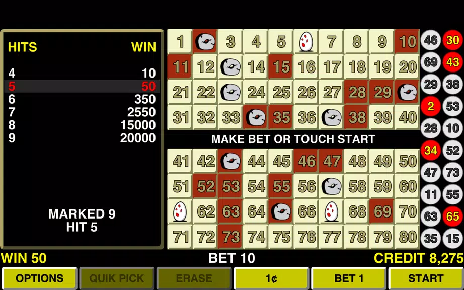 Keno Eggs Las Vegas Casino  Screenshot 2