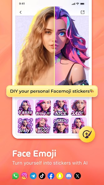 Facemoji AI Emoji Keyboard Mod  Screenshot 4