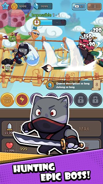 Cat Legend: Idle RPG War Mod  Screenshot 3