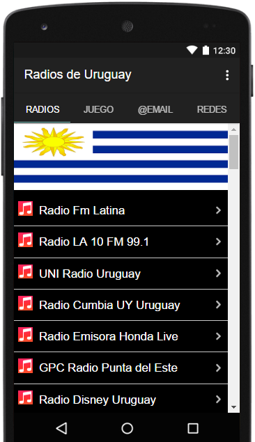 Radios Emisoras del Uruguay FM  Screenshot 1