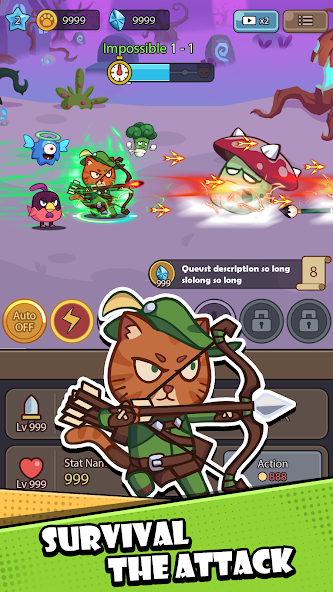 Cat Legend: Idle RPG War Mod  Screenshot 2