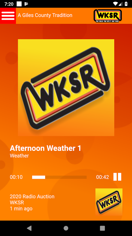 WKSR Radio  Screenshot 1