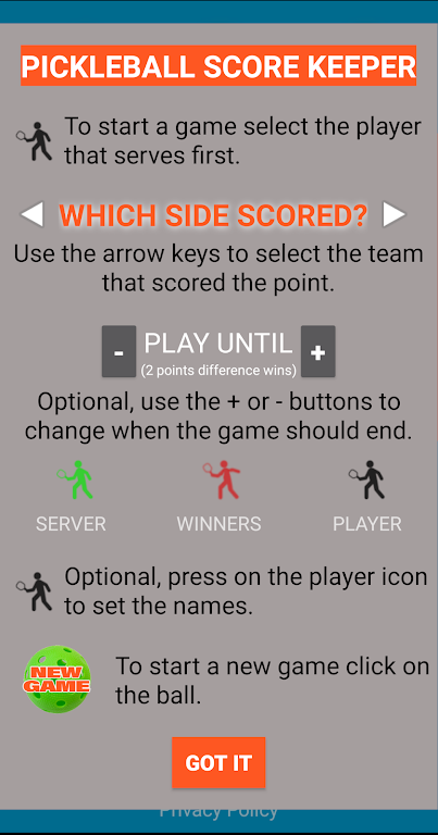 Pickleball Score Keeper  Screenshot 4