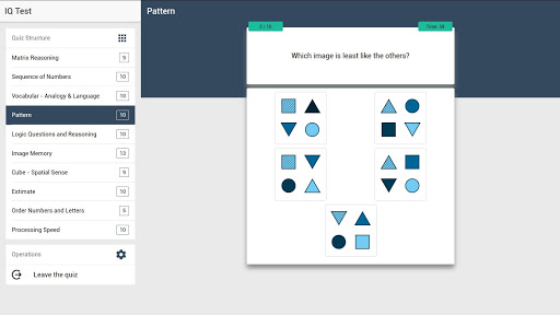 IQ Test - The Intelligence Quiz  Screenshot 1