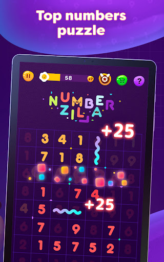 Numberzilla - Number Puzzle | Board Game  Screenshot 2