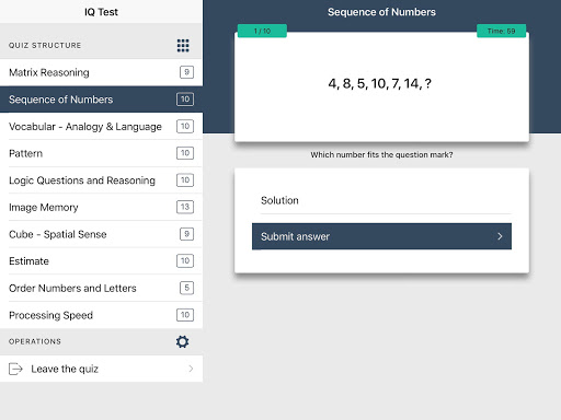 IQ Test - The Intelligence Quiz  Screenshot 3