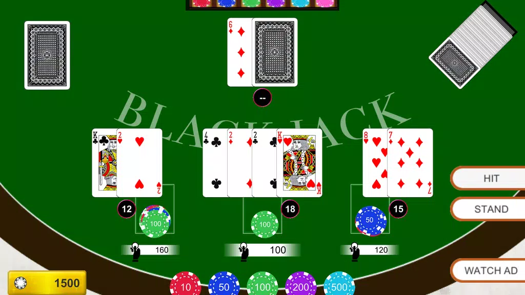 Blackjack(Cards Game)  Screenshot 1