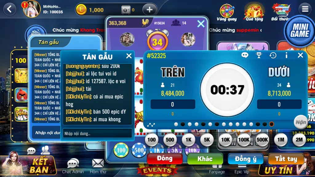 Epic Jackpot Tài Xỉu - Tai Xiu Game Bai Online  Screenshot 2