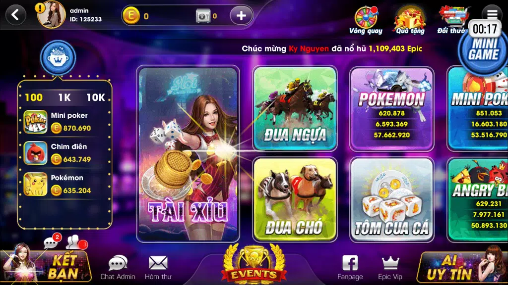 Epic Jackpot Tài Xỉu - Tai Xiu Game Bai Online  Screenshot 1