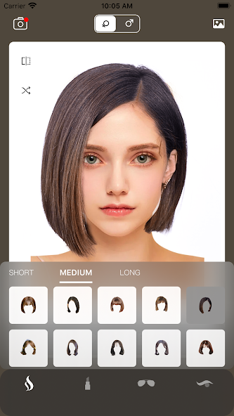 Hairstyle Try On: Bangs & Wigs Mod  Screenshot 2