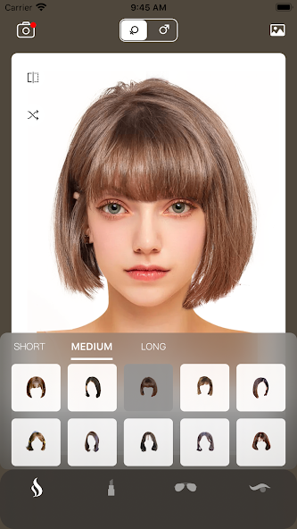 Hairstyle Try On: Bangs & Wigs Mod  Screenshot 1