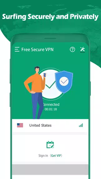 Free Secure VPN - Unlimited fast proxy VPN  Screenshot 2