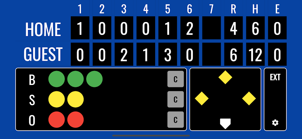 Softball Scoreboard  Screenshot 1