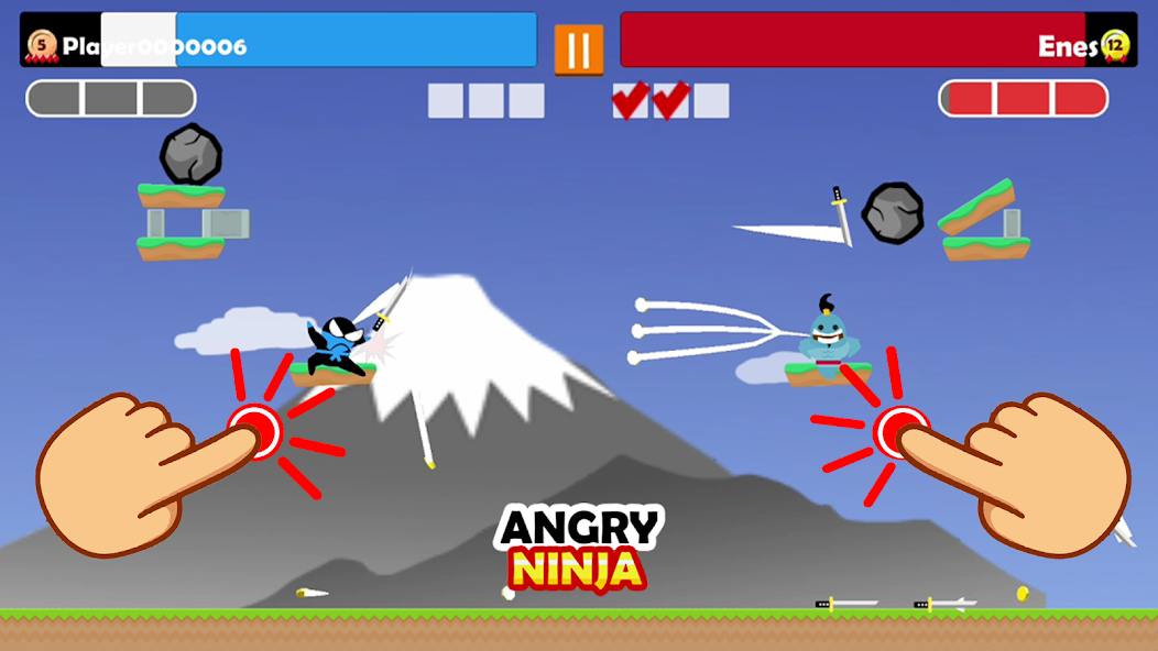 Jumping Ninja Party 2 Player Mod  Screenshot 4