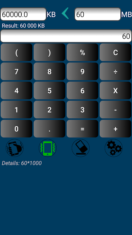 Convert KB to MB | Megabyte to kilobyte conversion  Screenshot 3