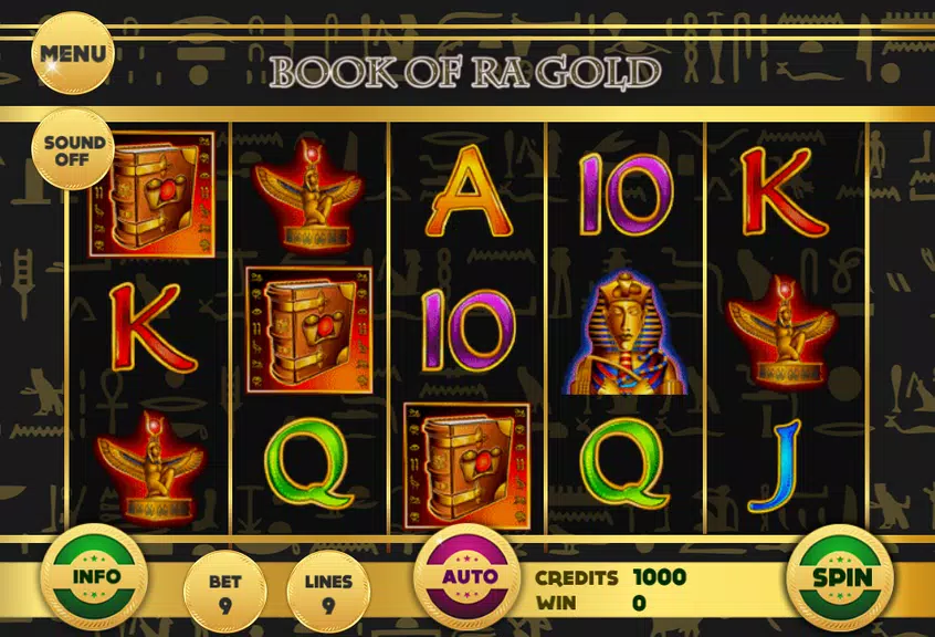 Book of RA Gold Slot  Screenshot 1