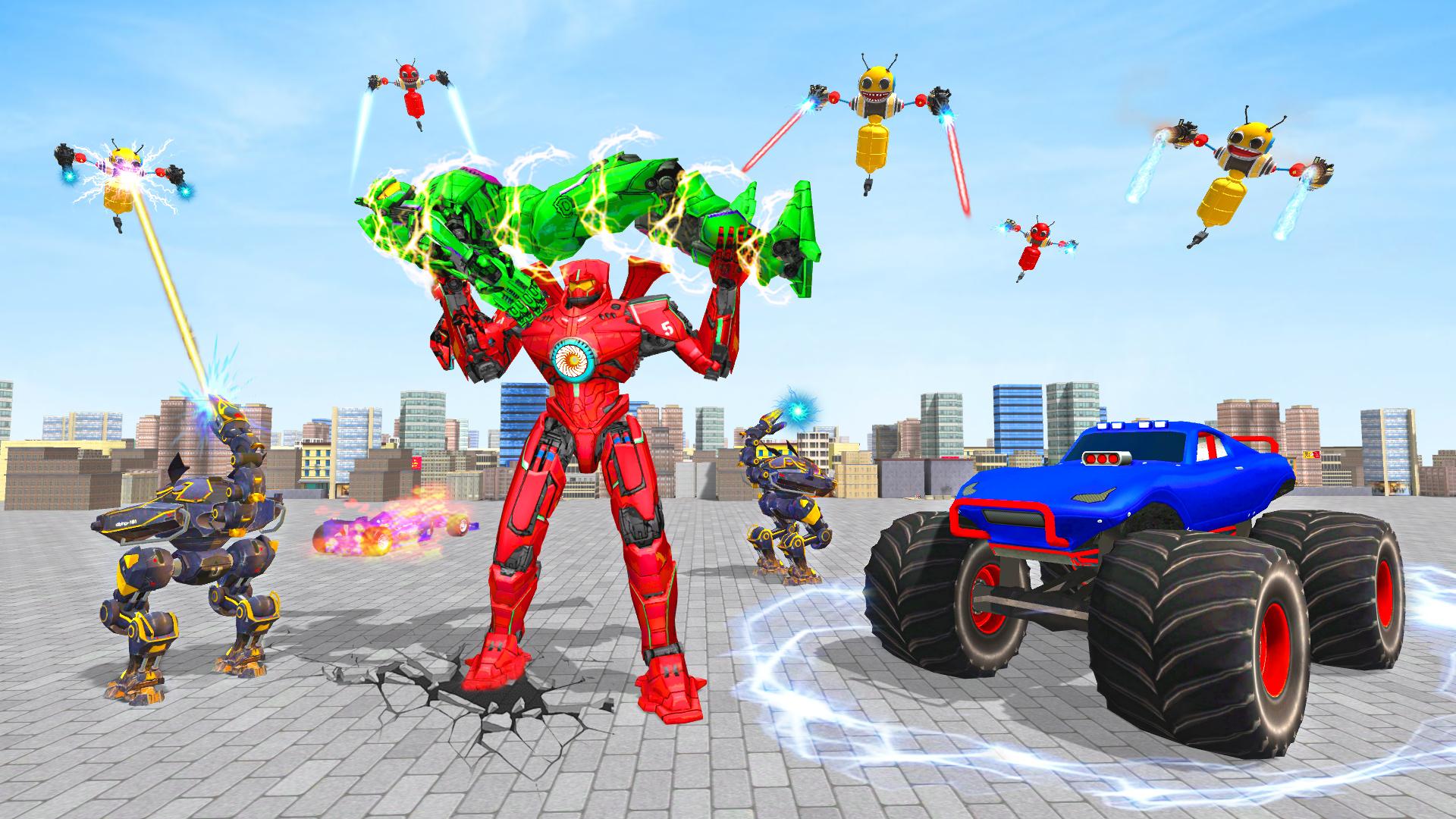 War Robot Pigeon Car Games Mod  Screenshot 3