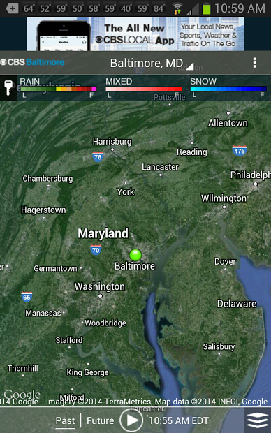 CBS Baltimore Weather  Screenshot 1