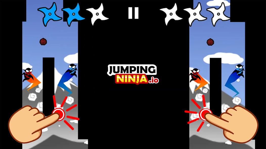 Jumping Ninja Party 2 Player Mod  Screenshot 1