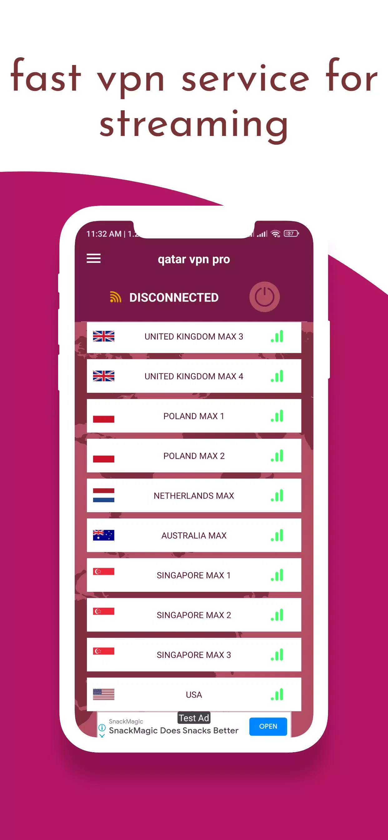 Qatar vpn 22 pro  Screenshot 1