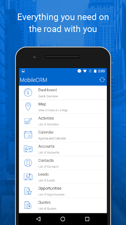 Resco Mobile CRM  Screenshot 1