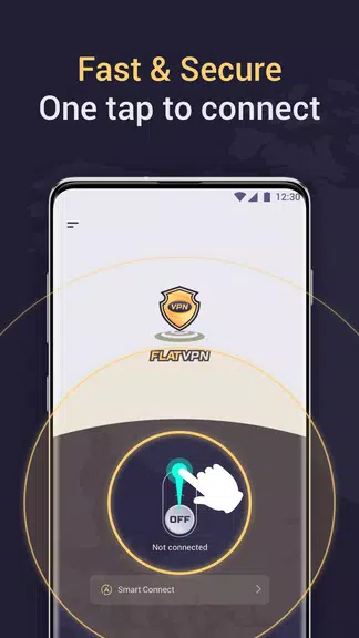 Flat VPN - Secure & Fast VPN Service  Screenshot 1