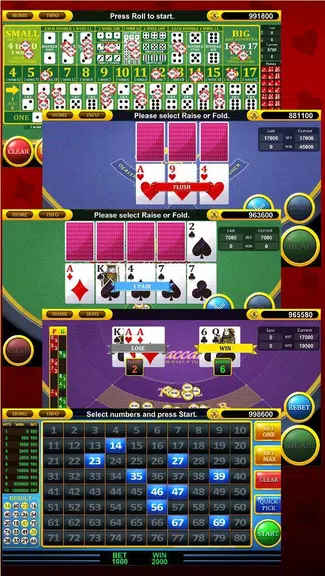 Roulette Slot Poker Keno Bingo  Screenshot 2