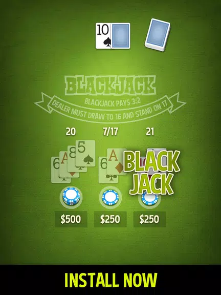 Blackjack 21 - ENDLESS  Screenshot 2