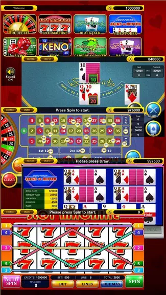 Roulette Slot Poker Keno Bingo  Screenshot 1