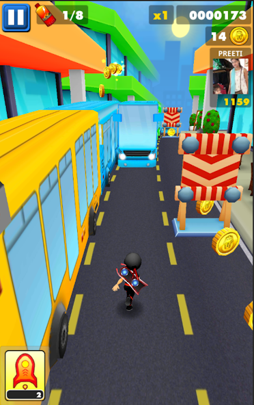 Subway Ninja Run:Surfer in the Mod  Screenshot 1