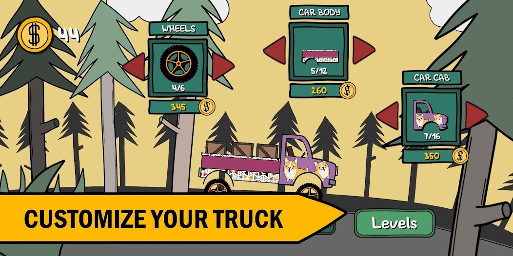 Hill Climb Trucker! Mod  Screenshot 3