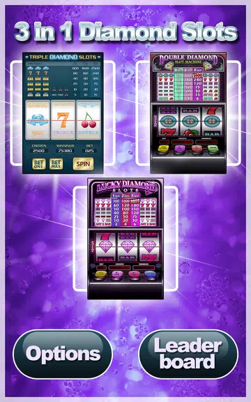 3 In 1 Diamond Slots + Bonus  Screenshot 1