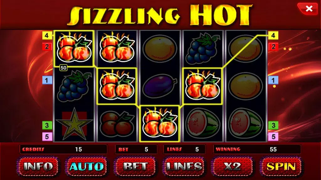 Sizzling Hot Deluxe slot  Screenshot 3