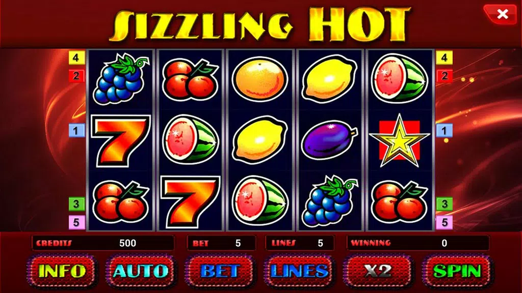 Sizzling Hot Deluxe slot  Screenshot 1