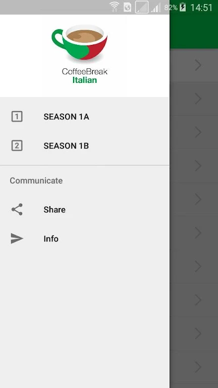 Learn Italian in Coffee Break  Screenshot 1