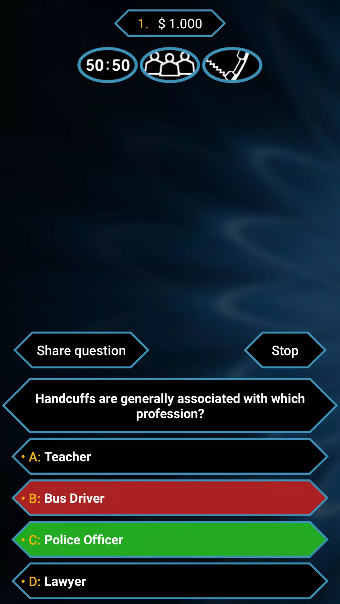 Millionaire Quiz FREE  Screenshot 3