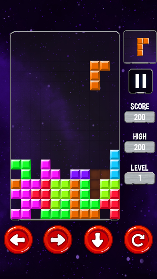 Brick Classic game for Tetris  Screenshot 1