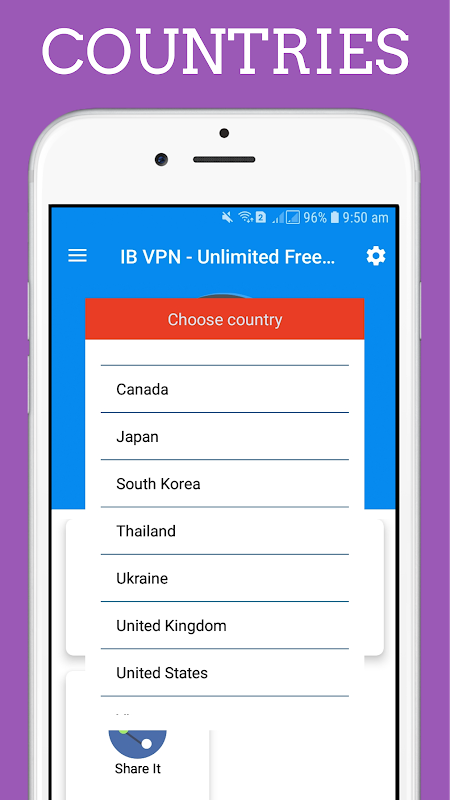 IB VPN - Unlimited Free Vpn Proxy  Screenshot 1