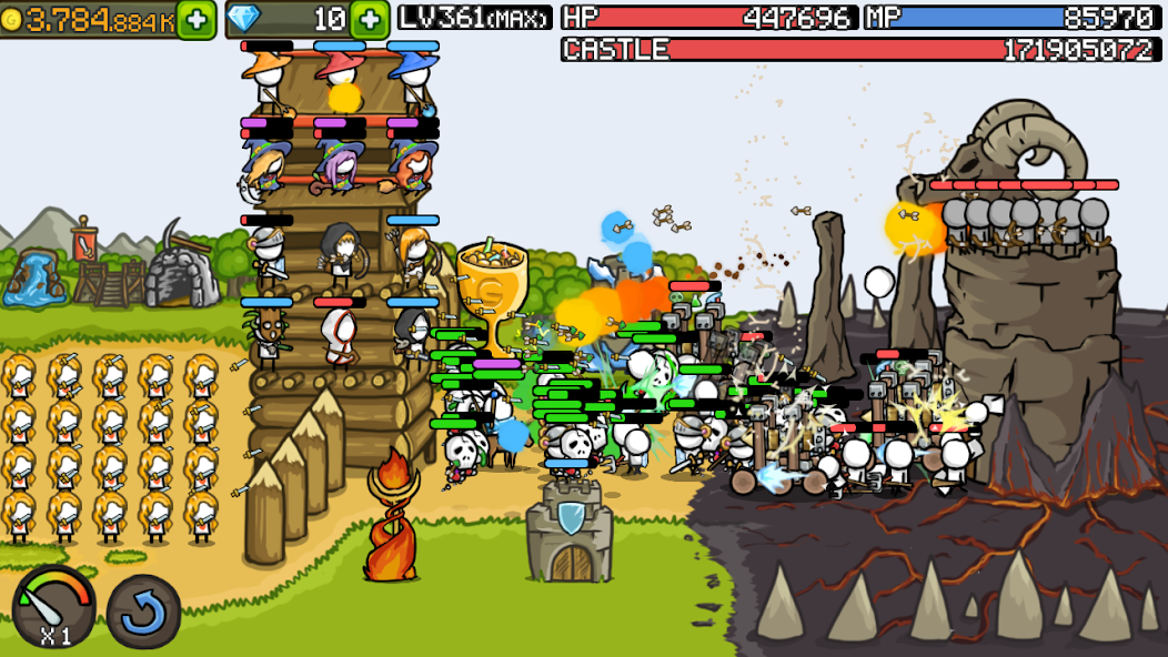 Grow Castle - Tower Defense Mod  Screenshot 1