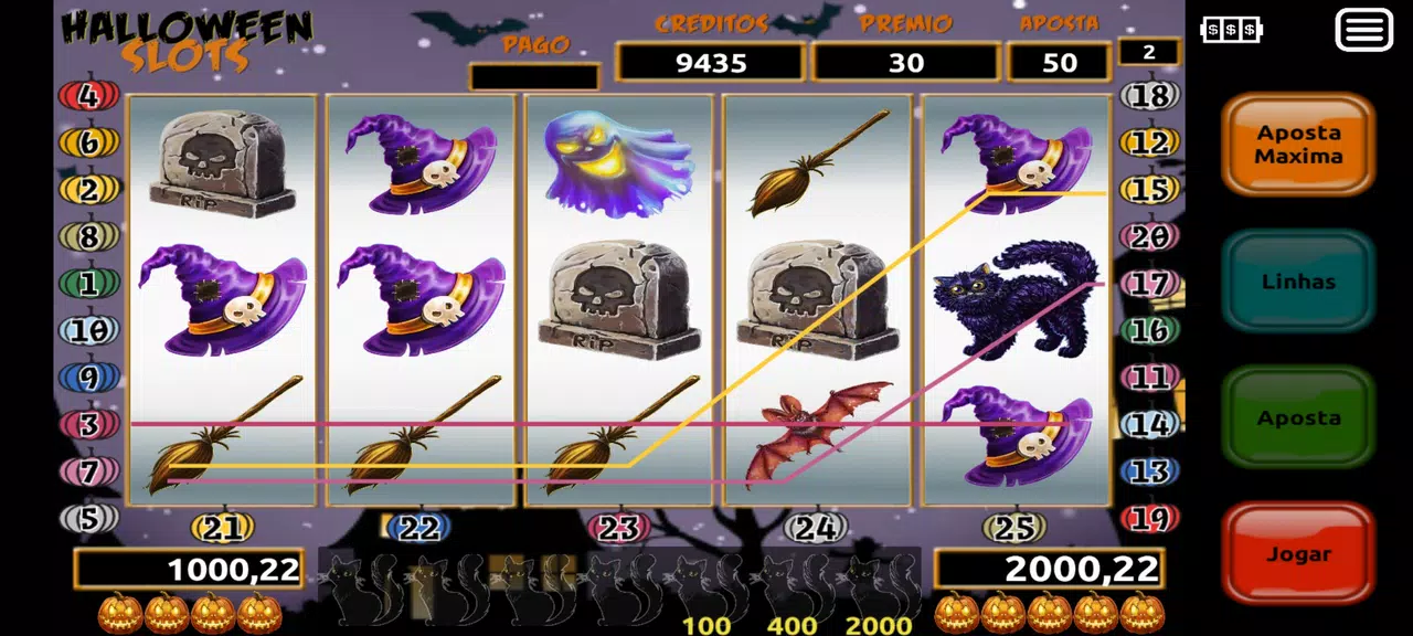 Halloween Slot Machine  Screenshot 1