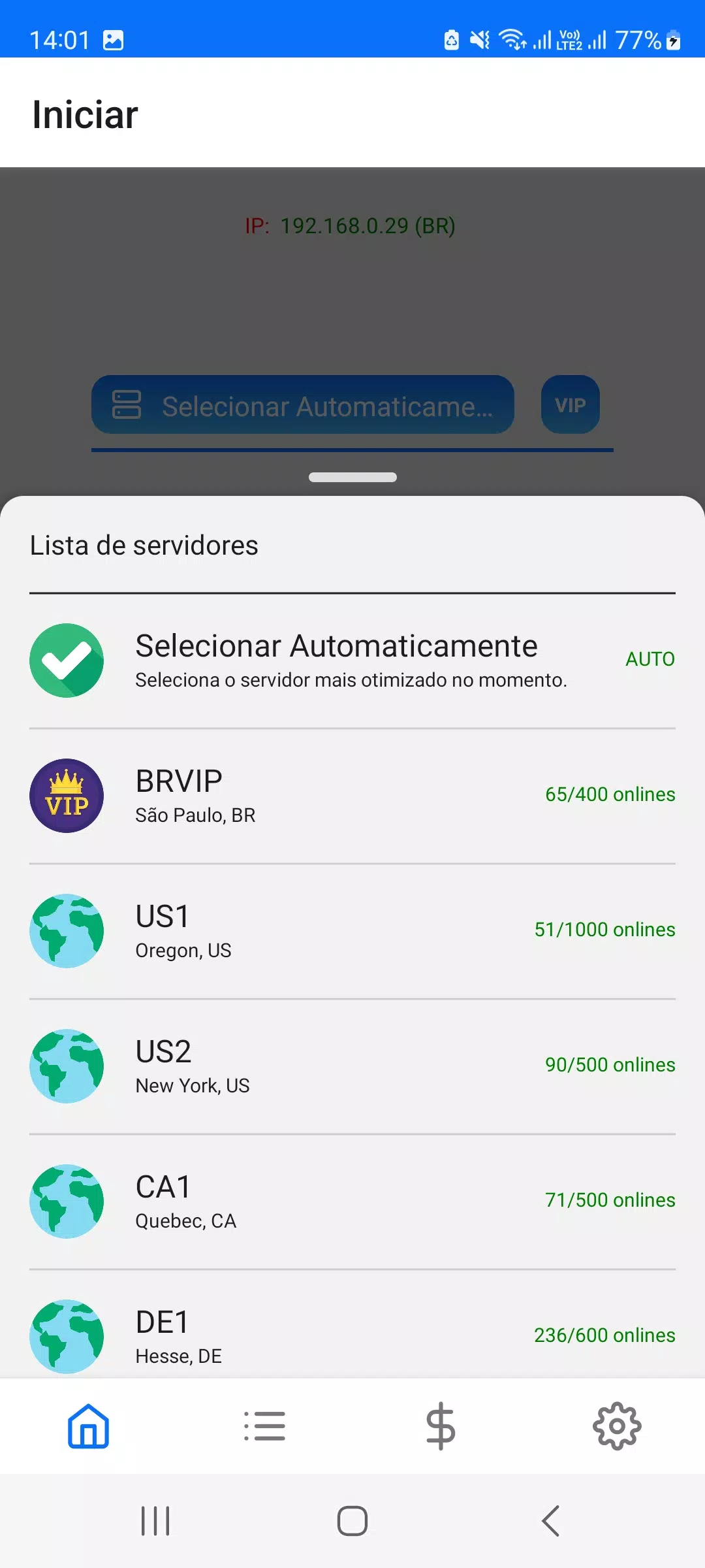 One VPN - Cliente de VPN  Screenshot 1