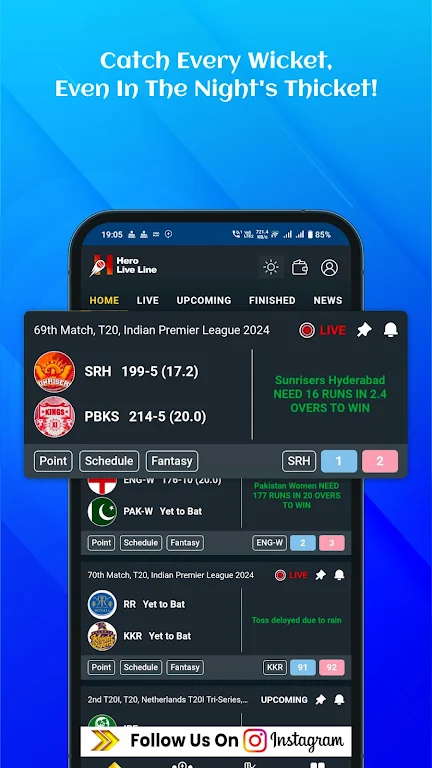 Hero Live Line - Cricket Score  Screenshot 2