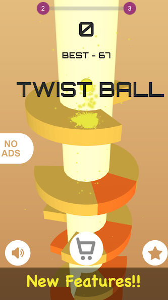 Twist Ball: Color bounce Game Mod  Screenshot 2