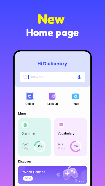 Hi Dictionary - Learn Language  Screenshot 1