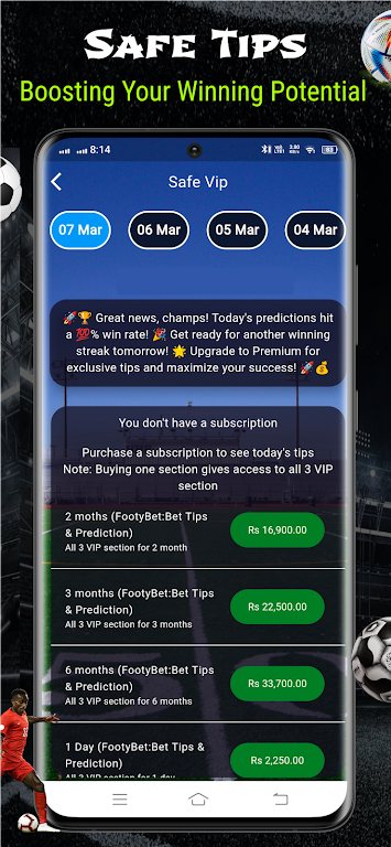 Footy Bet:Tips & Correct Score  Screenshot 2