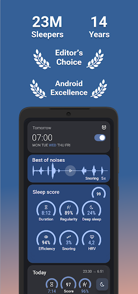 Sleep as Android: Smart alarm Mod  Screenshot 1