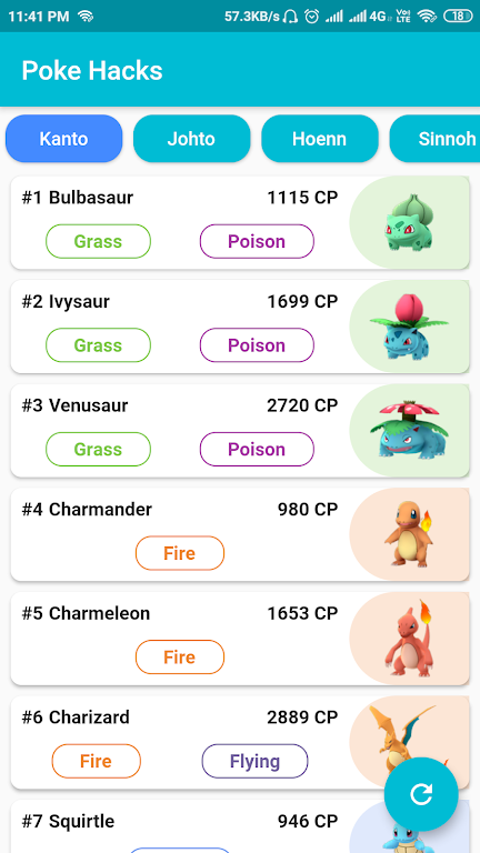 Poke Hacks - All in one Pokedex  Screenshot 1