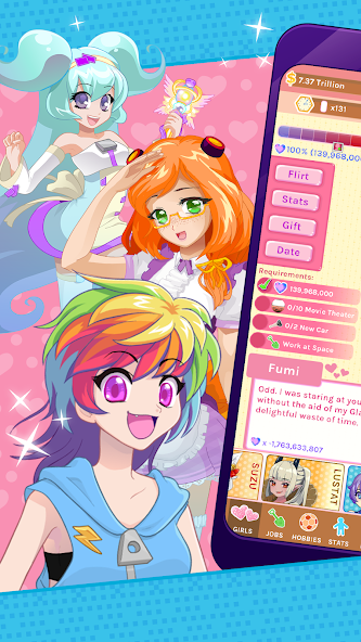 Crush Crush - Idle Dating Sim Mod  Screenshot 1