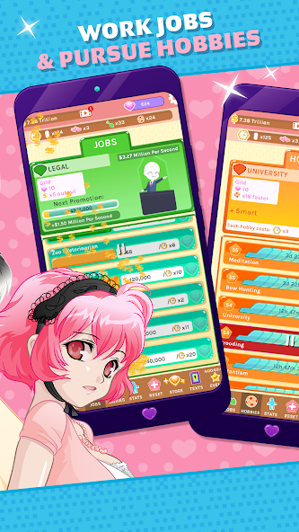 Crush Crush - Idle Dating Sim Mod  Screenshot 3